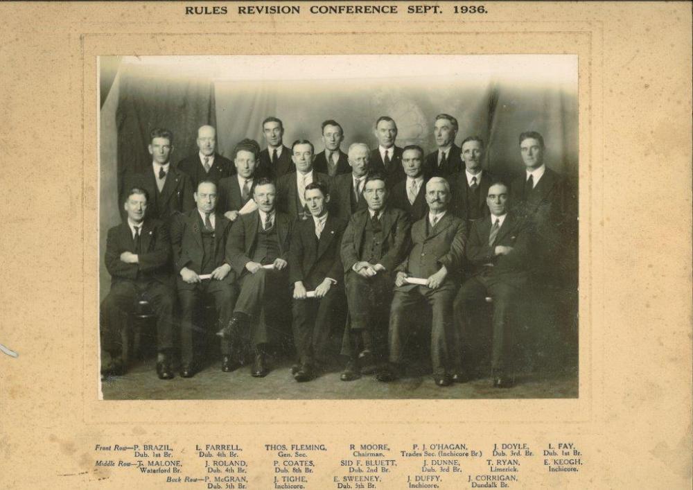 Irish Engineering & Foundry Union Rules Revision Conference 1936 Leo Farrell